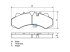 DT Spare Parts - Disc brake pad kit - 2.94099