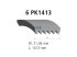 DT Spare Parts - Multiribbed belt - 4.81356