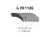 DT Spare Parts - Multiribbed belt - 6.31556