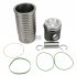 Piston with liner D: 127 mm DT Spare Parts 1.33058