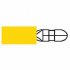 Durite - Terminal Yellow 5.00mm Bullet Pack of 100 - 2-001-37