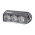 Durite - High Intensity 4 Blue LED Warning Light - Horizontal, Chrome Bezel (12 flash patterns) - 0-442-02