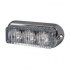 Durite - High Intensity 4 Blue LED Warning Light - Horizontal, Chrome Bezel (12 flash patterns) - 0-442-02