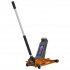 Sealey Low Profile Trolley Jack with Rocket Lift 2.25 Tonne - Orange