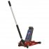 Sealey Low Profile Trolley Jack with Rocket Lift 2.25 Tonne - Red