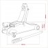 Sealey 180 Handle Low Profile Short Chassis Trolley Jack 2 Tonne - Red