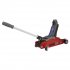 Sealey 180 Handle Low Profile Short Chassis Trolley Jack 2 Tonne - Red