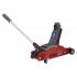 Sealey 180 Handle Low Profile Short Chassis Trolley Jack 2 Tonne - Red