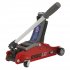 Sealey 180 Handle Low Profile Short Chassis Trolley Jack 2 Tonne - Red