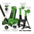 Sealey Trolley Jack with Super Rocket Lift 3 Tonne & Axle Stands (Pair) 3 Tonne Capacity per Stand - Green