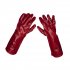 Sealey Worksafe PVC Gauntlets 450mm, Red - Pack of 12 Pairs