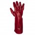 Sealey Worksafe PVC Gauntlets 450mm, Red - Pack of 12 Pairs