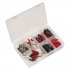 Sealey Crocodile Clip Assortment 60pc - Black & Red