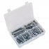 Sealey High Tensile Setscrew, Nut & Washer Assortment M10 150pc