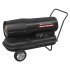 Sealey Space Warmer Kerosene/Diesel Heater with Wheels 205,000Btu/hr