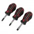 Sealey Premier GripMAX Stubby Screwdriver Set 3pc