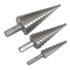 Sealey Double Flute HSS M2 Step Drill Bit Set 3pc