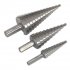 Sealey Double Flute HSS 4341 Step Drill Bit Set 3pc