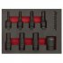 Sealey Premier Hex Impact Socket Bit Set 3/8