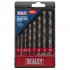 Sealey Tungsten Carbide Tipped Masonry Drill Bit Set 8pc