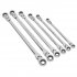 Sealey Premier Extra-Long Flexi-Head Double End Ratchet Ring Spanner Set 6pc