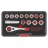 Sealey Premier Low Profile Go-Through Socket Set 14pc