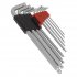 Sealey Premier Imperial Lock-On Extra-Long Ball-End Hex Key Set 9pc