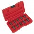 Sealey Multi-Spline Screw Extractor Set 10pc