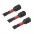 Sealey Premier Slotted Impact Power Tool Bits 4.5 x 25mm 3pc