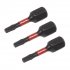 Sealey Premier TRX-Star* Impact Power Tool Bits T10 x 25mm 3pc