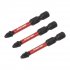 Sealey Premier Pozi Impact Power Tool Bits #2 x 50mm 3pc