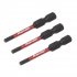 Sealey Premier Hex Impact Power Tool Bits 3 x 50mm 3pc