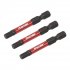 Sealey Premier Hex Impact Power Tool Bits 5 x 50mm 3pc