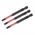 Sealey Premier Hex Impact Power Tool Bits 4 x 75mm 3pc