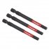 Sealey Premier Hex Impact Power Tool Bits 5 x 75mm 3pc