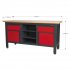 Sealey Workstation with 2 Drawers, 2 Cupboards & Open Storage