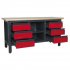 Sealey Workbench with 6 Drawers & Open Storage