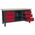 Sealey Workbench with 6 Drawers & Open Storage