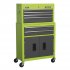 Sealey Topchest & Rollcab Combination 6 Drawer with Ball-Bearing Slides - Green/Grey