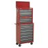 Sealey American PRO Topchest 9 Drawer - Red/Grey