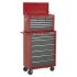 Sealey American PRO Topchest 9 Drawer - Red/Grey