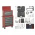 Sealey American PRO Topchest & Rollcab Combination 14 Drawer with 281pc Tool Kit - Red/Grey