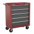 Sealey American PRO Topchest & Rollcab Combination 14 Drawer with 281pc Tool Kit - Red/Grey