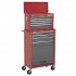 Sealey Topchest & Rollcab Combination 13 Drawer with Ball-Bearing Slides - Red/Grey