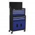 Sealey American PRO Topchest & Rollcab Combination 6 Drawer with 170pc Tool Kit - Blue/Black