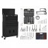 Sealey American PRO Topchest & Rollcab Combination 6 Drawer with 170pc Tool Kit - Black