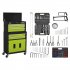 Sealey American PRO Topchest & Rollcab Combination 6 Drawer with 170pc Tool Kit - Green/Black