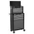 Sealey Topchest & Rollcab Combination 13 Drawer with Ball-Bearing Slides - Black/Grey