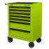 Sealey Superline PRO Rollcab 7 Drawer - Green/Black