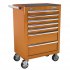 Sealey Superline PRO Rollcab 7 Drawer - Orange